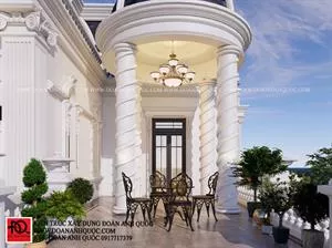 Thiết kế nhà Phan Thiết - Lâu đài tân cổ điển tuyệt đẹp tại Phan Thiết